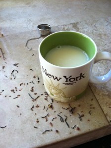 blog post pic 2 on 11.21 Chai tea latte mess
