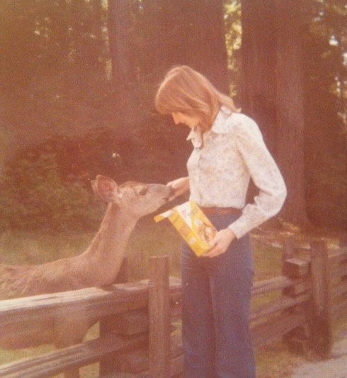 mom and deer