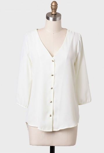 Aurora chiffon blouse, Ruche