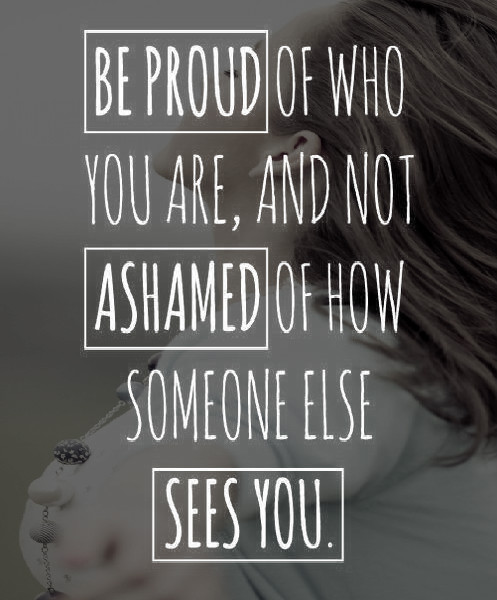 Be proud