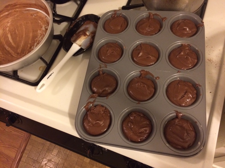 Devil's food cupcakes and doughnuts