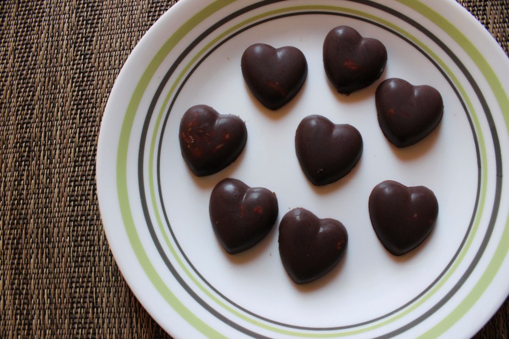 Chocolate peanut butter&nbsp;hearts
