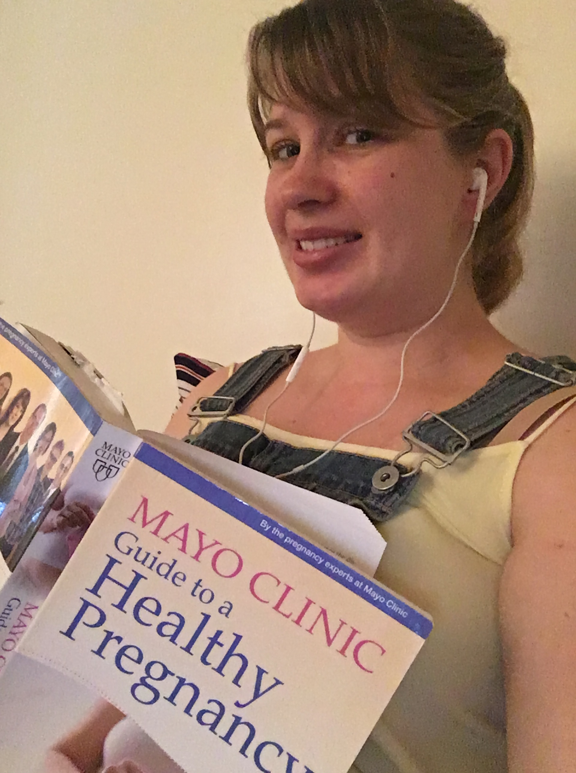 Reading pregnancy book