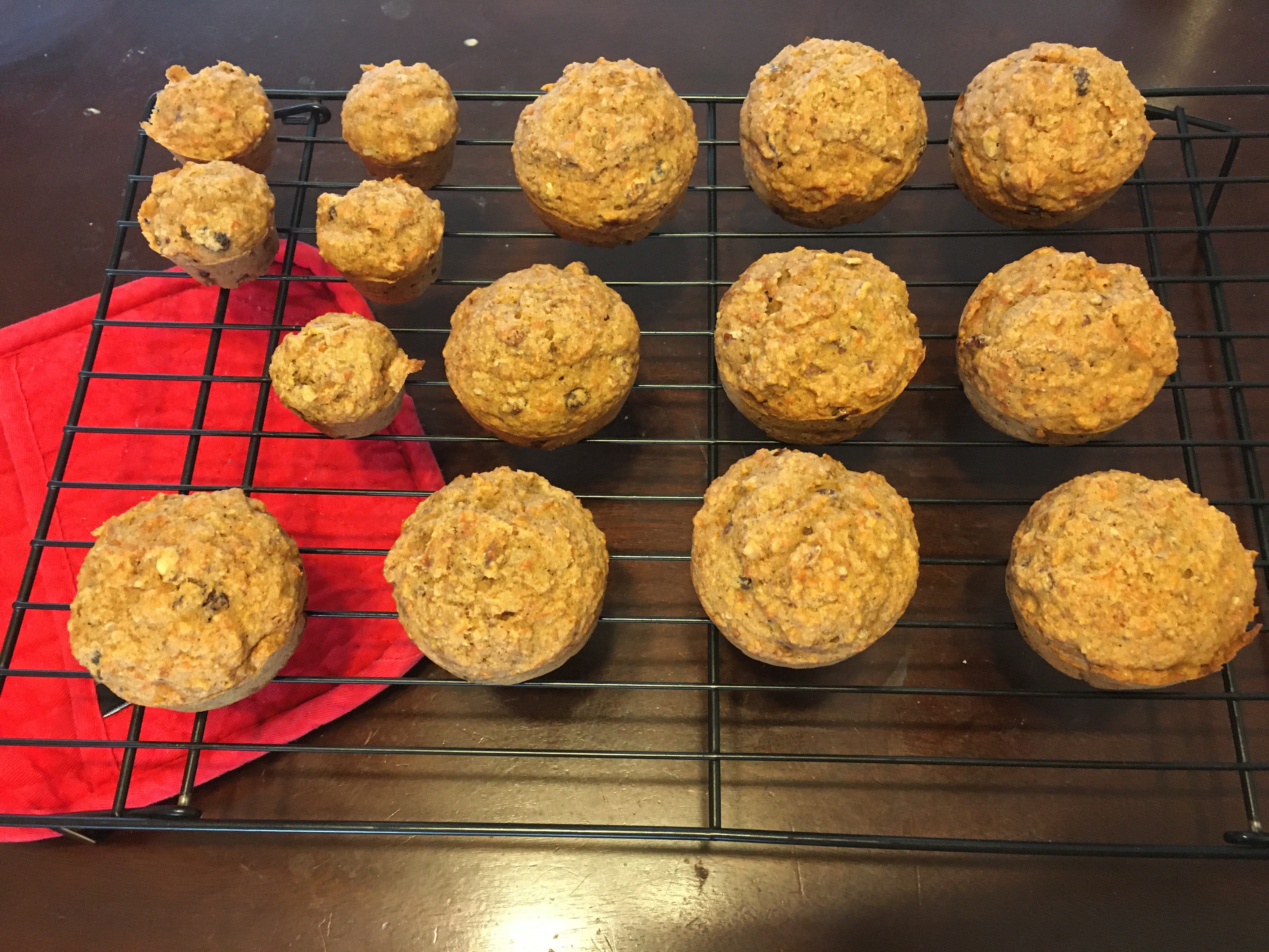  vegan carrot apple muffins